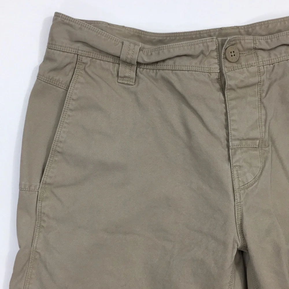 The North Face Tan Chino‎ Shorts Mens Medium Flat Front 100% Cotton